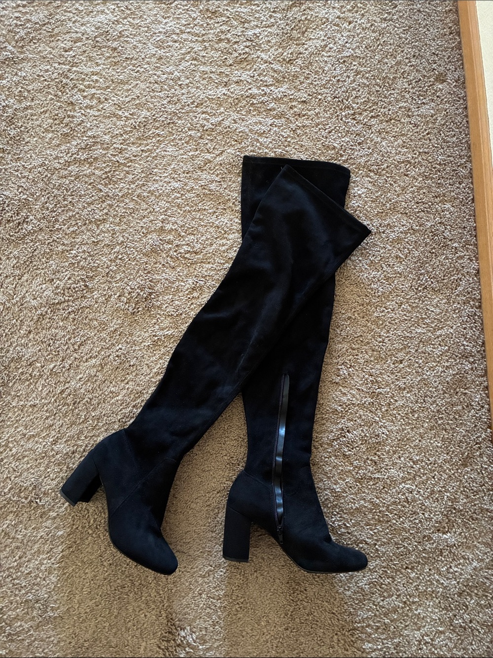 Women's Black Over-the-Knee Dress Boots